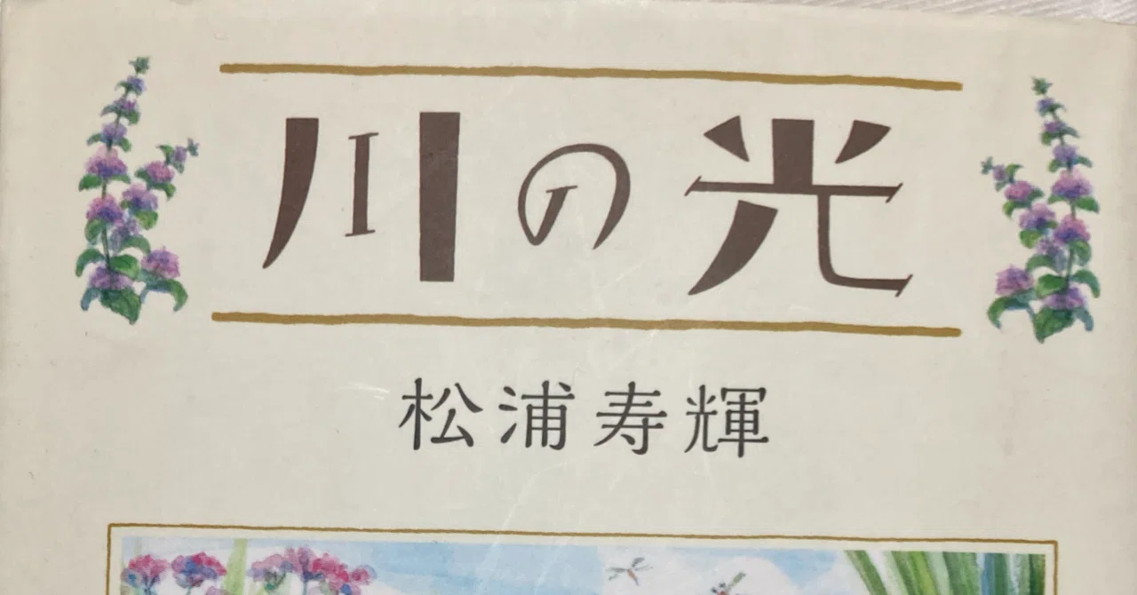 松浦寿輝『川の光』冒頭について｜げんきなおともだち