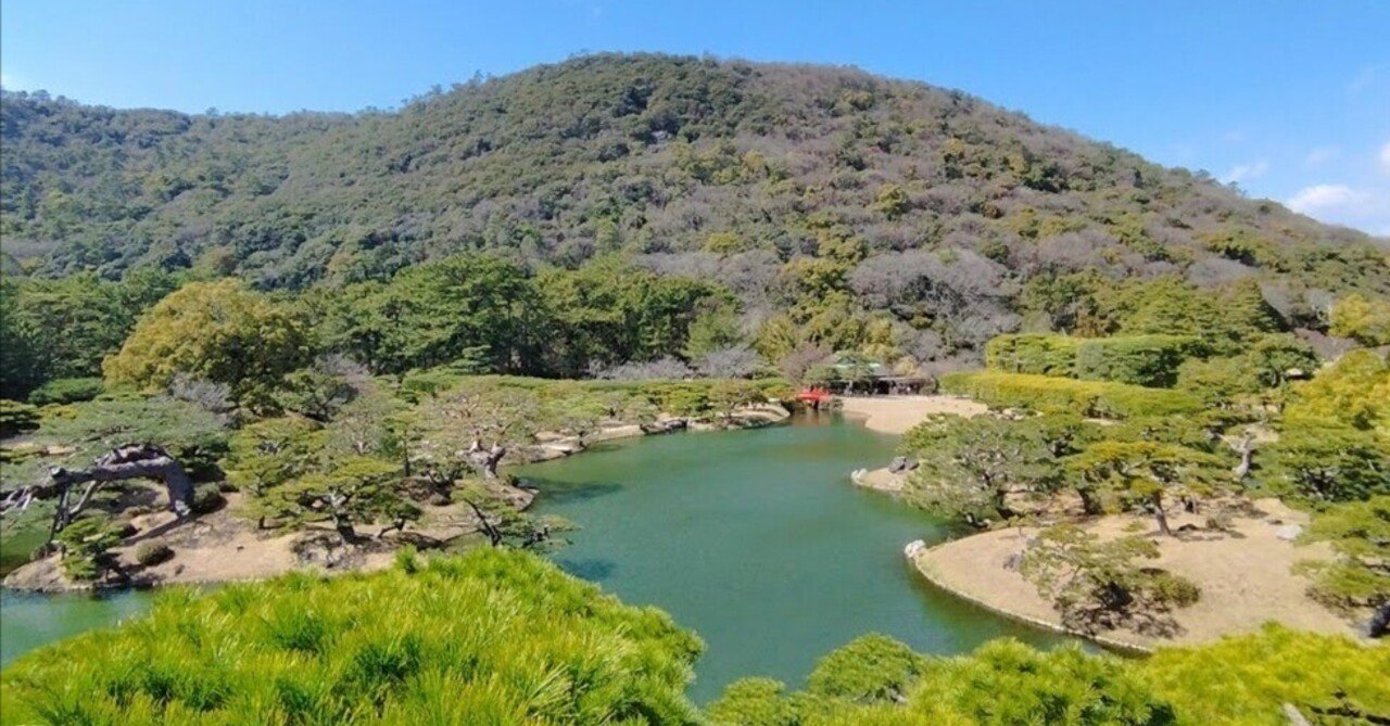 栗林公園⭐️アンティーク絵図☆日本の名園のひとつ 日本三名園の定義に物申す!! 栗林公園(りつりんこうえん)｜ラッコ店長