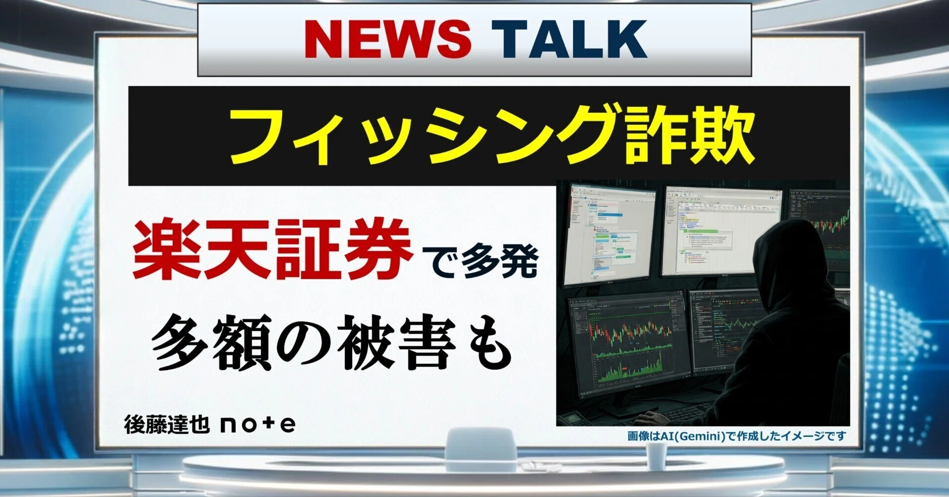 ご成約済み　購入不可 フィッシング詐欺 楽天証券で多発｜後藤達也