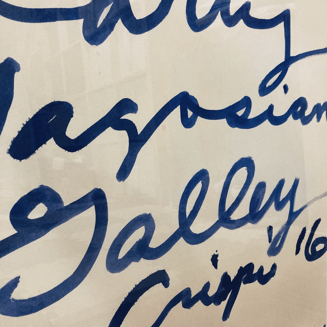 時を超えた美、Cy Twomblyの『Three Notes from Salalah』ポスターの