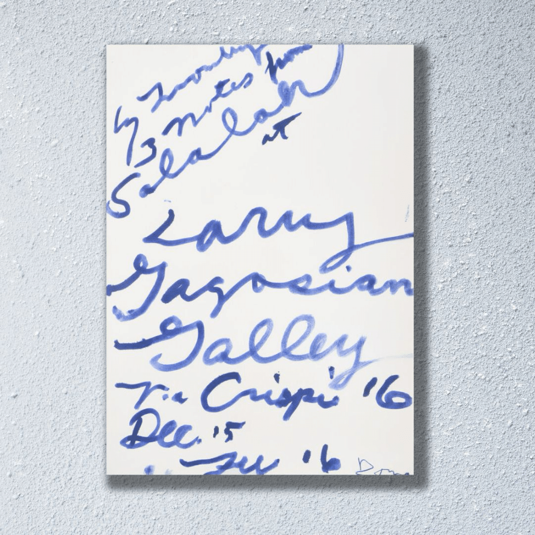 時を超えた美、Cy Twomblyの『Three Notes from Salalah』ポスターの