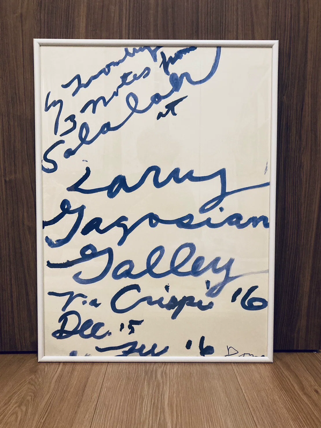 時を超えた美、Cy Twomblyの『Three Notes from Salalah』ポスターの