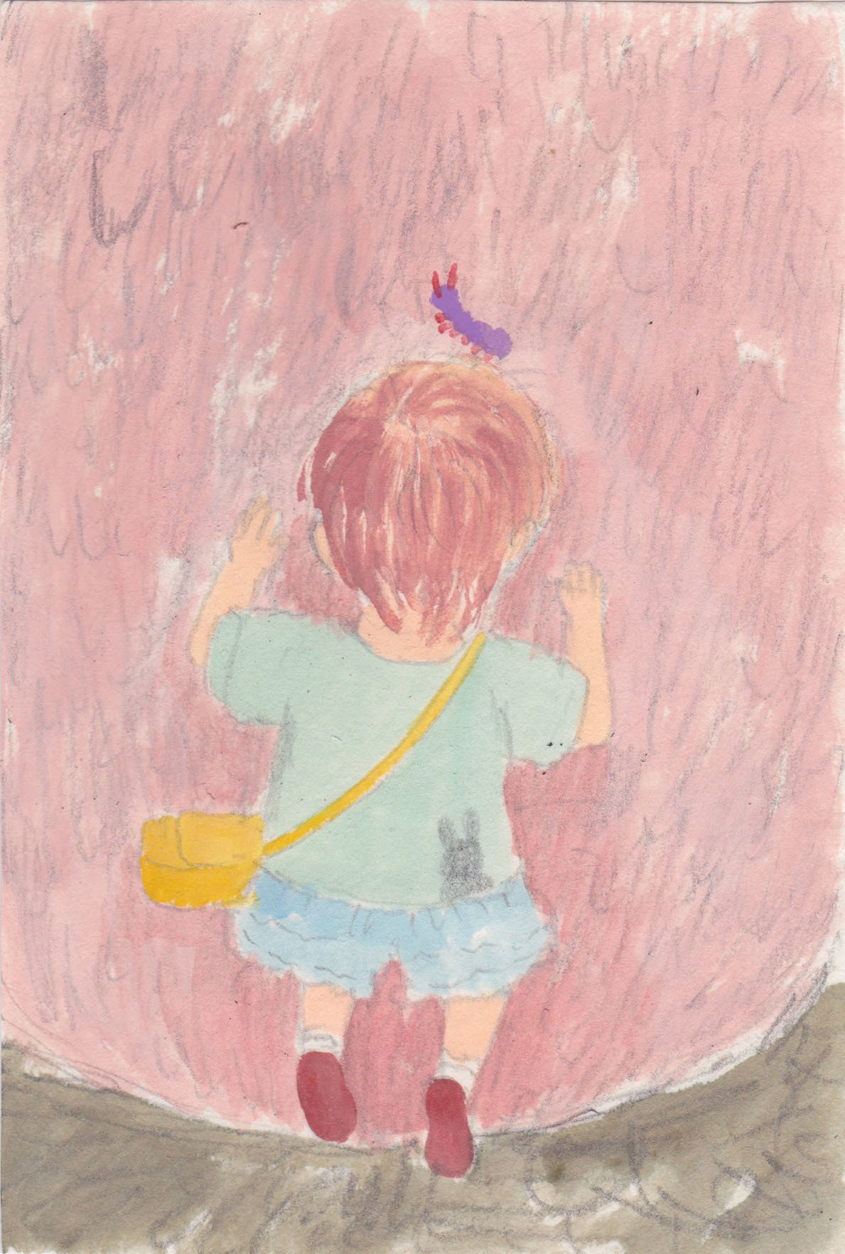 一日一絵 ふわふわしたものとぶつかった スタジオづるり Note 一日一絵 ふわふわしたものとぶつかった スタジオづるり Note