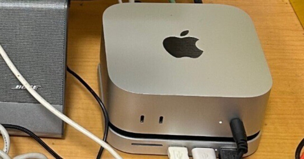 Mac mini M4とSatechi Mac mini M4 Stand & Hub with SSD Enclosureへ
