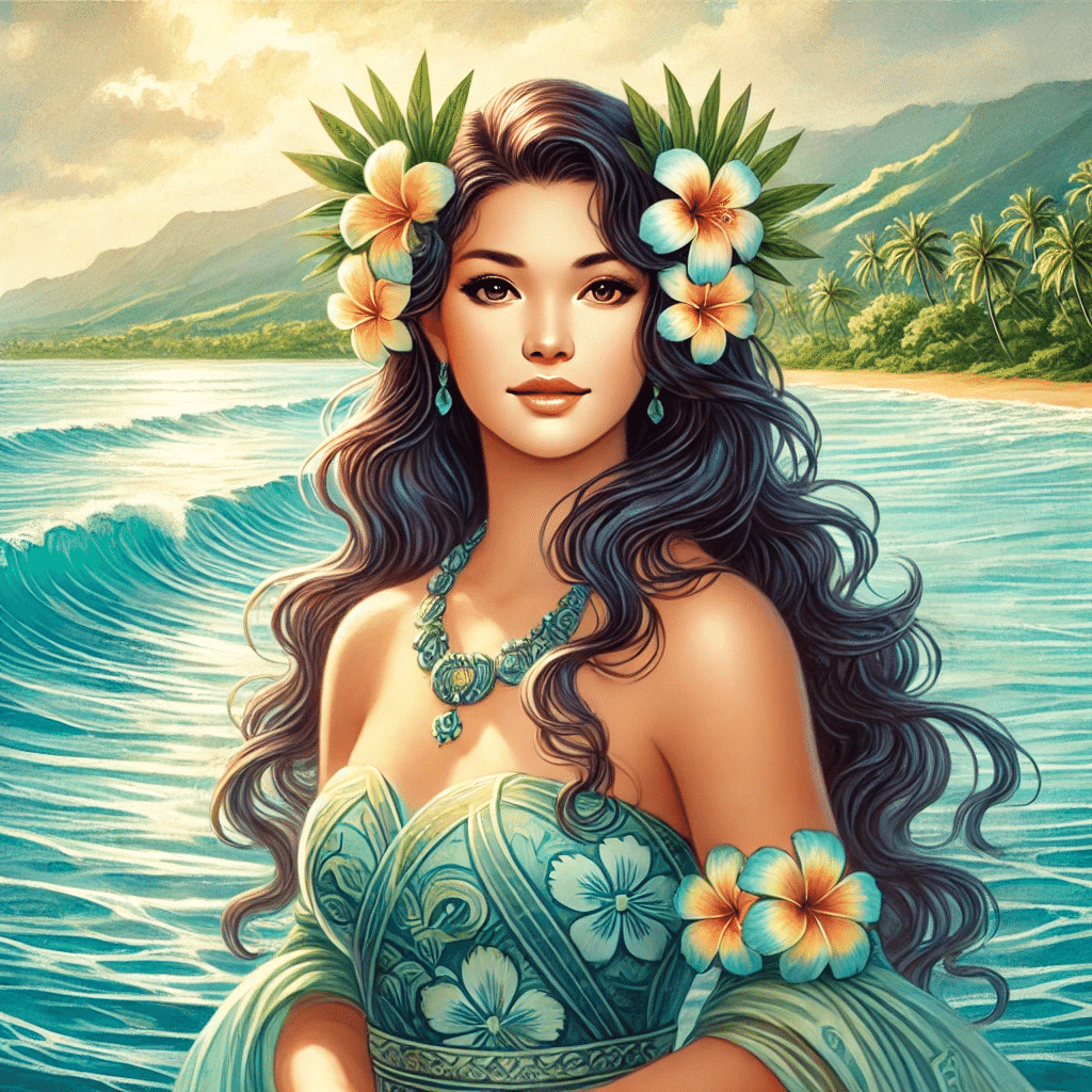 ハワイ神話ヨガ🌺 #5 海の女神ナマカオカハイ（Namakaokahai）神話編