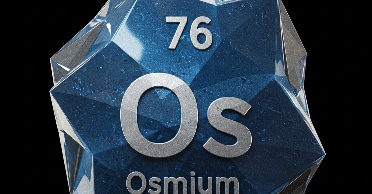 オスミウム(Osmium、元素記号:Os、原子番号:76)|TWLV32 オスミウム(Osmium、元素記号:Os、原子番号:76)|TWLV32