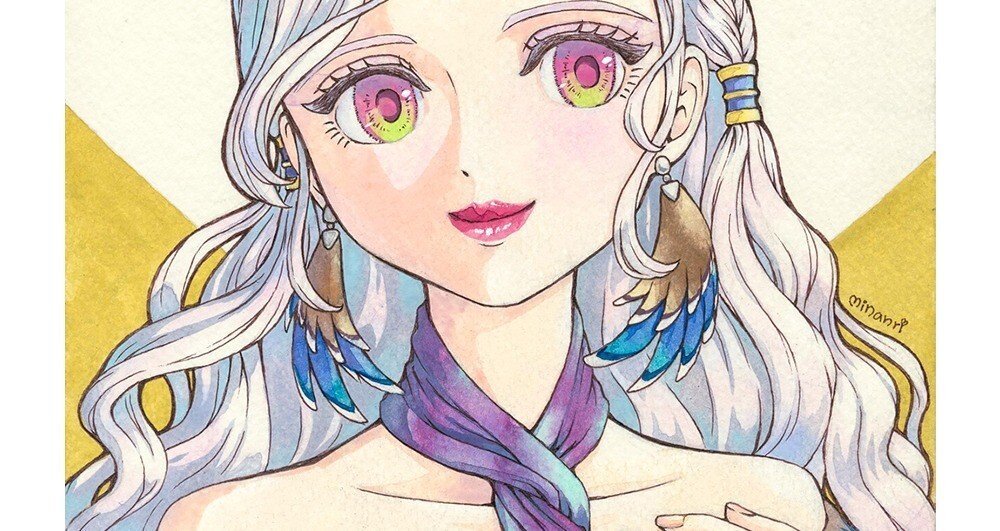 イラスト描けました！ - アクリルガッシュ｜水無月 杏理｜note