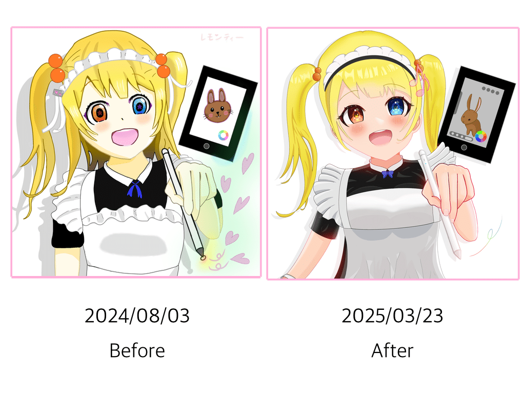 理想のかわいいを追い求めて(イラストリメイク完成結果報告)/たった7