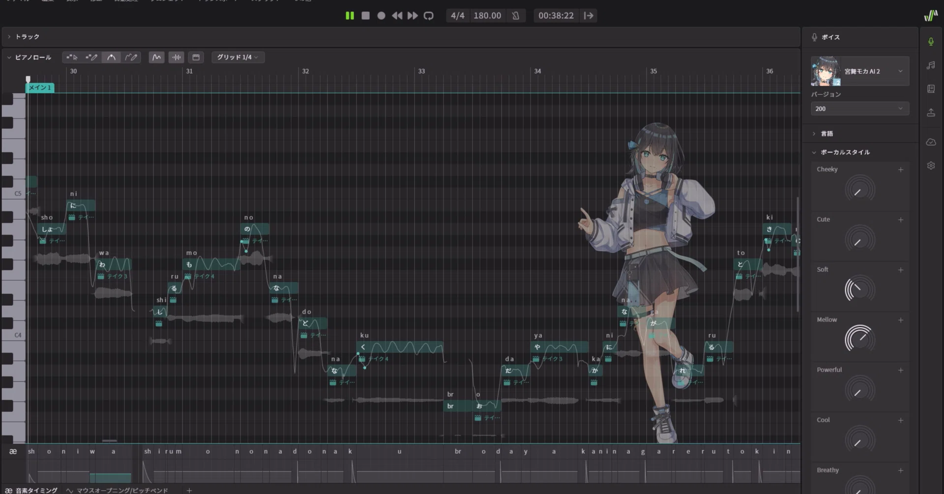 Synthesizer V Studio 2 ProとSynthesizer V 2 AI 宮舞モカの使用感