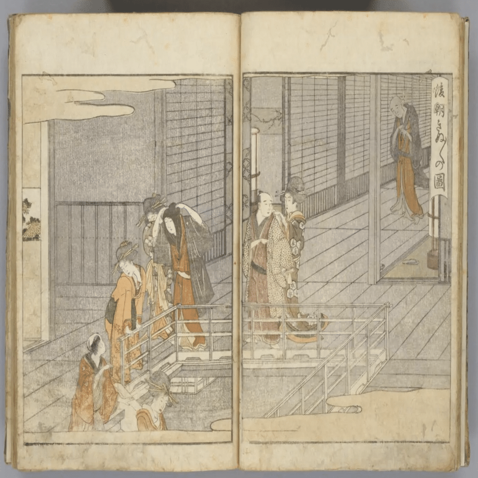 廓中東雲 東京台東区 遊廓 歌川広重 江戸百景 レトロ 浮世絵 印刷物