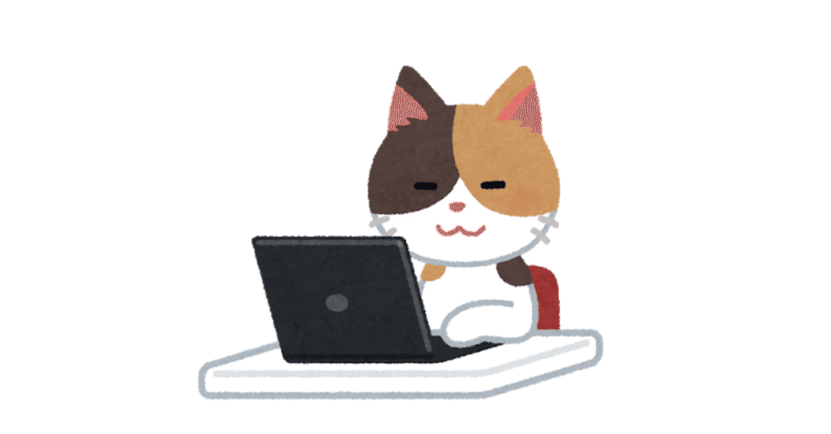 コンピューターを使う猫のキャラクター_編集後_