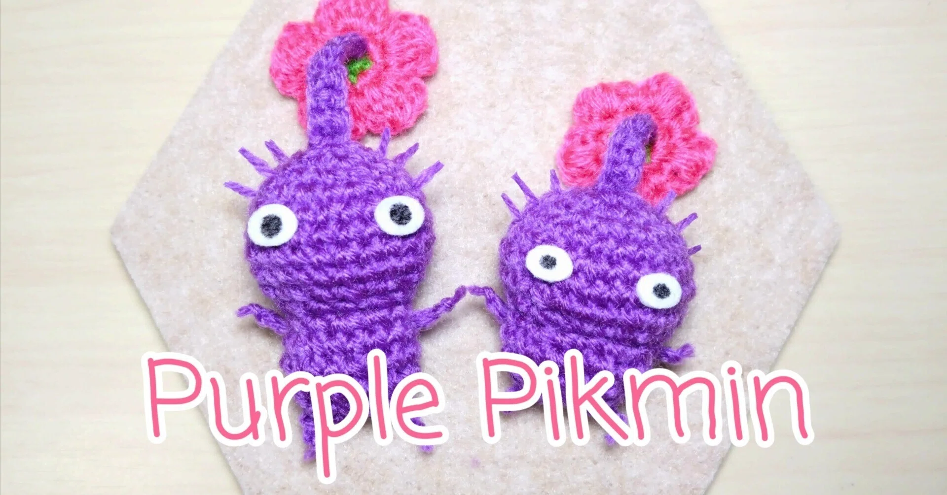 How to Crochet an Energy-Efficient Purple Pikmin｜Moyamin_001