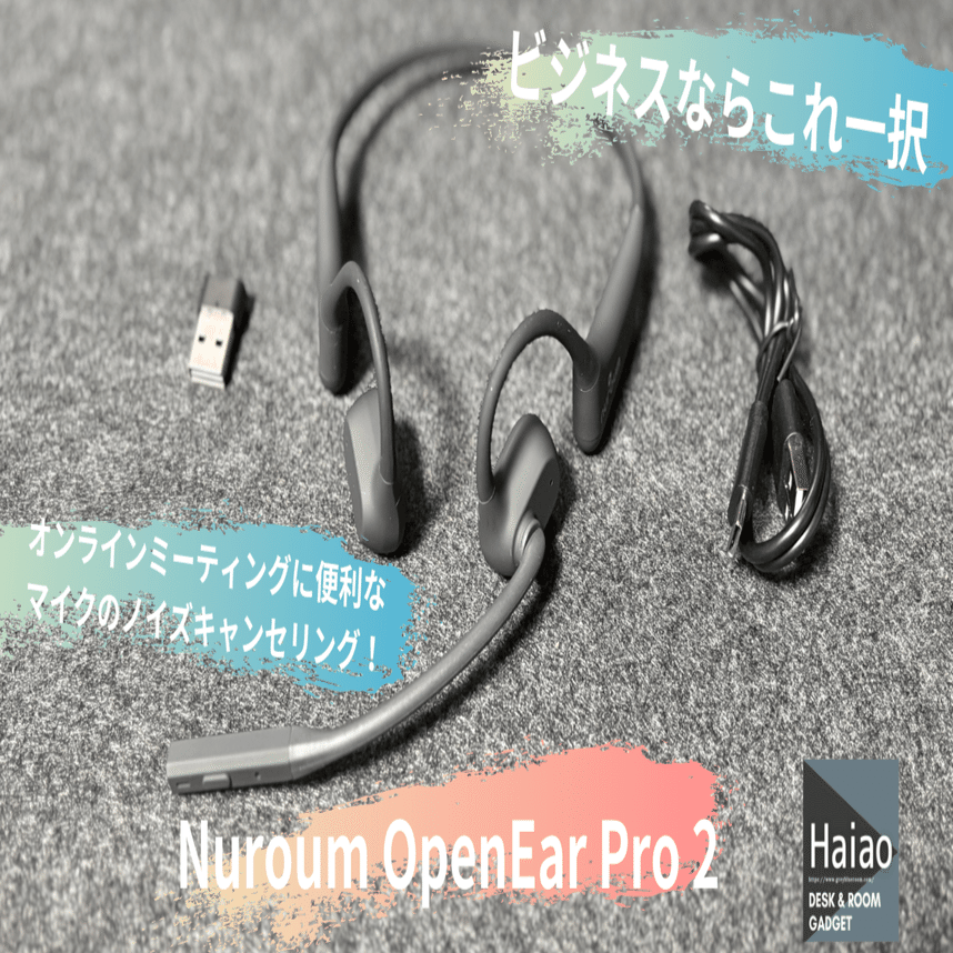 Nuroum OpenEar Pro2（USB-Aレシーバー） ヘッドセット レビュー！Nuroum OpenEar Pro 2は最高のビジネスイヤホンになり得る