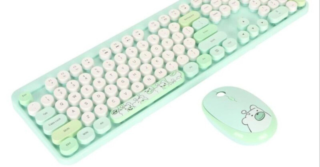 最適な材料 BYBIT （ぺ レトロタイプライター風キーボードとマウスセット キーボード