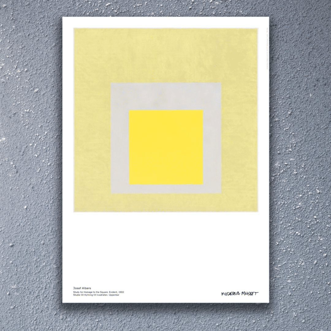 ジョセフ・アルバースのポスターが魅せる、色彩の魔法｜古着とポスター