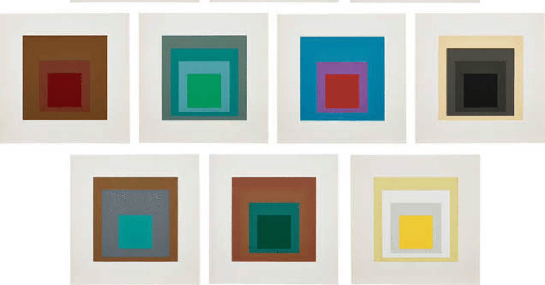 ジョセフ・アルバース「正方形賛歌 ブラウン」 ジョセフ・アルバース「正方形賛歌 ブラウン」 ジョセフ・アルバース