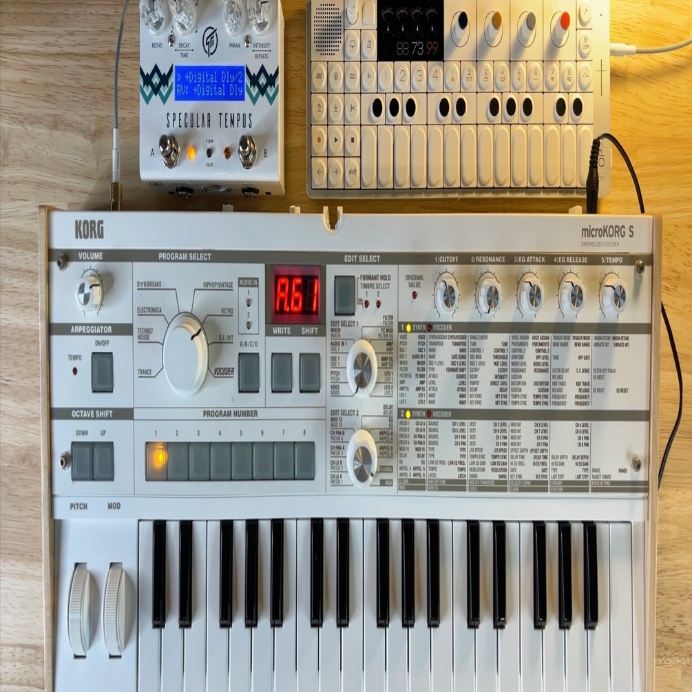 ギターの音をOP-1 fieldに録音して曲を作る｜atnr