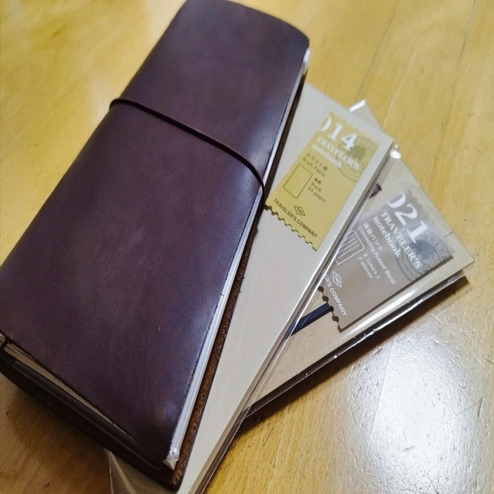 I bought a Traveler's Notebook. Currently, I'm struggling to make