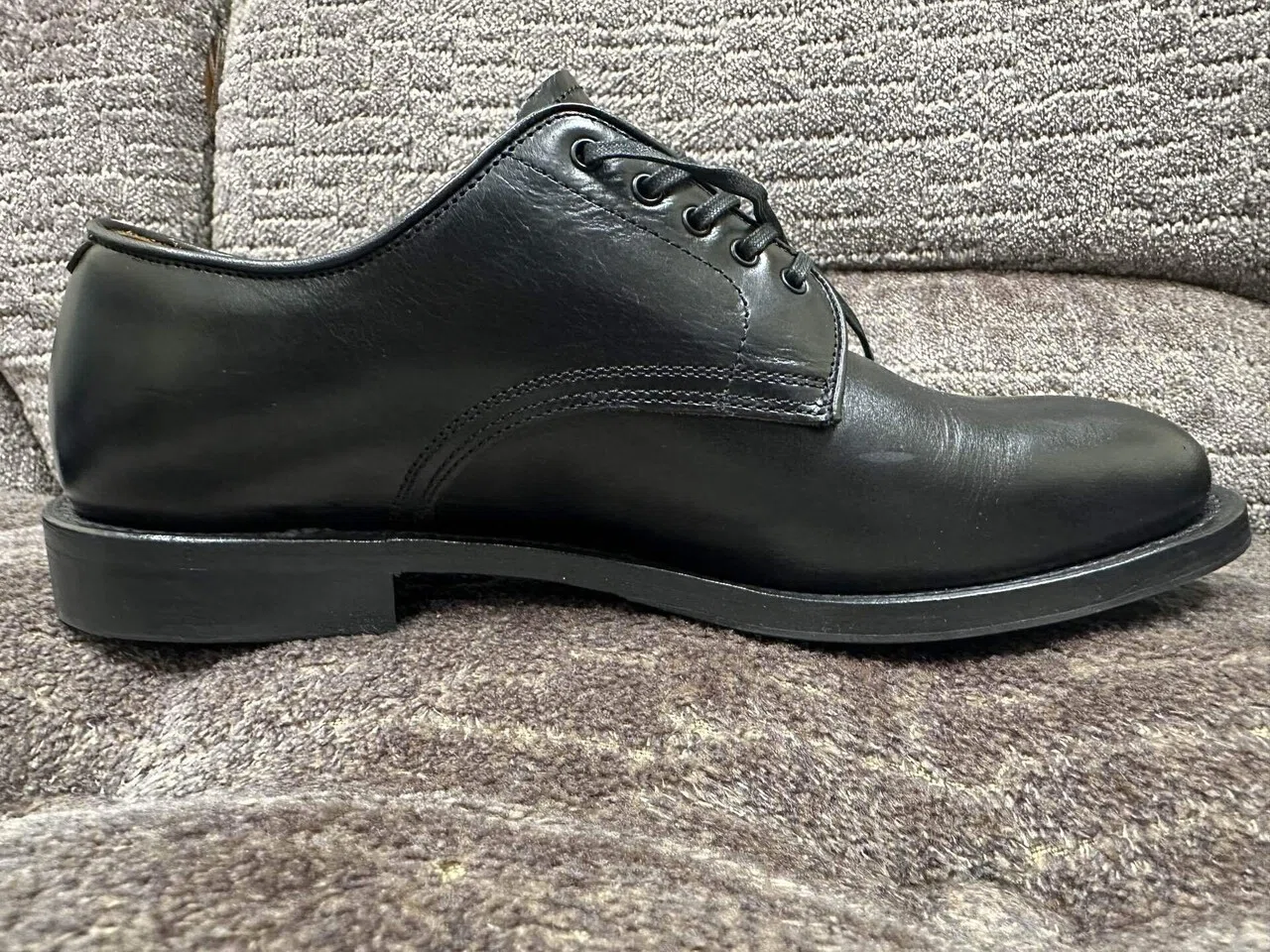 WHERL ROBE #15075 PLAIN TOE DERBY BLACK｜池上富士夫