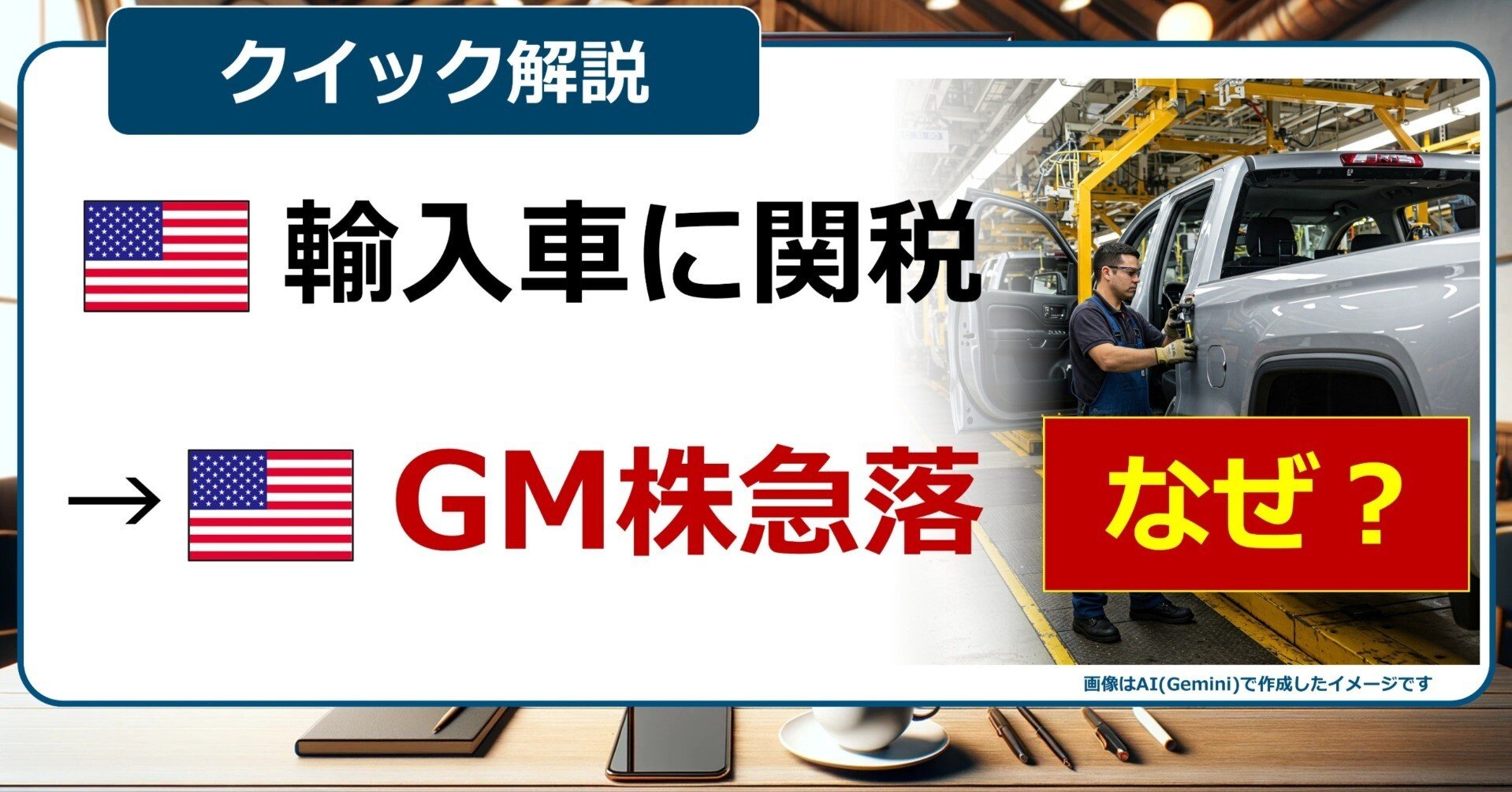 なぜ？「米関税→米GM株急落」｜後藤達也