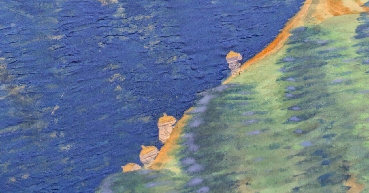 青色が美し過ぎる前田青邨の《維盛高野の巻》……@東京国立博物館｜かわかわ