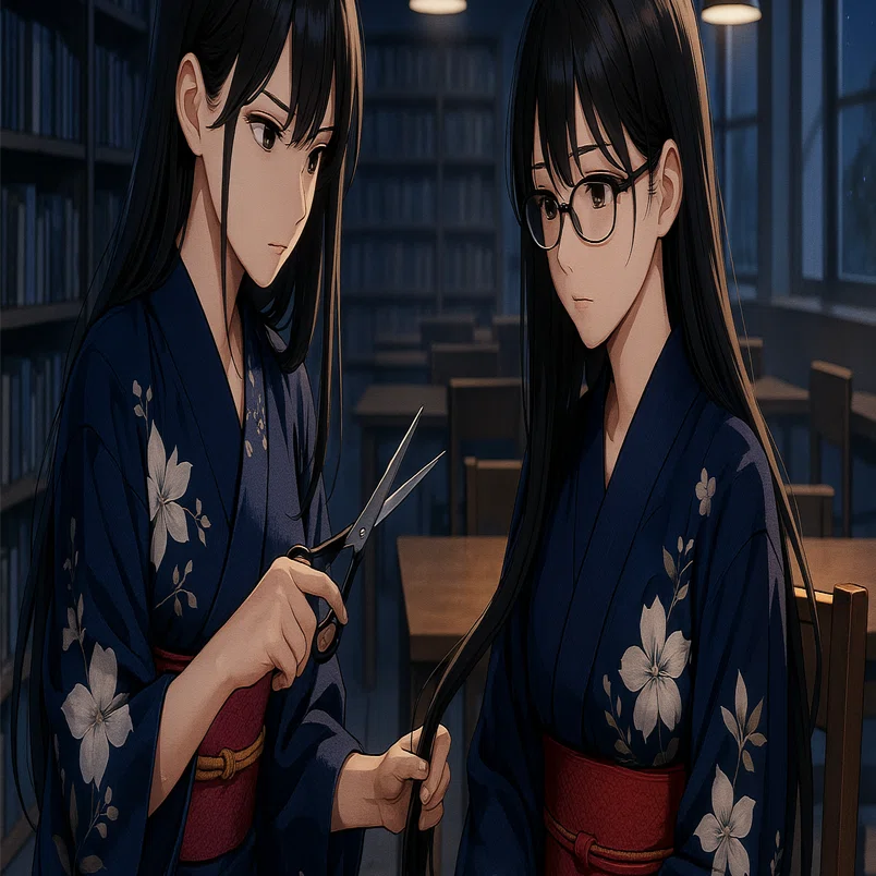 断髪小説】断髪、なかったことに。（7）九条 若菜と佐藤 菜月の断髪