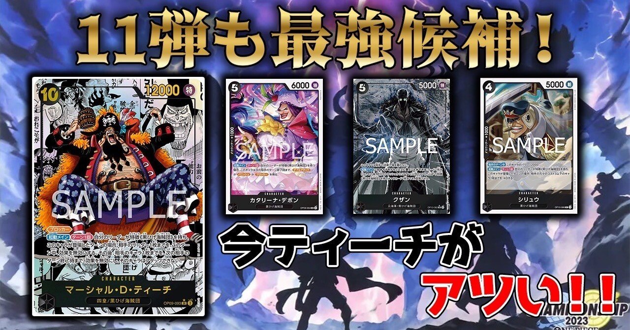 11弾も最強候補！今ティーチがアツい！！｜Hito