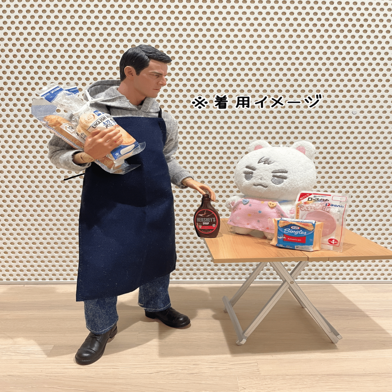 フィギュアとぬいぐるみ用エプロンの型紙｜bonta