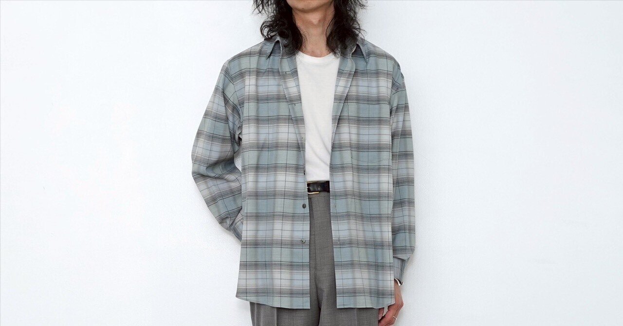 オーラリーのウールチェックシャツ。【 2025 S/S】【AURALEE