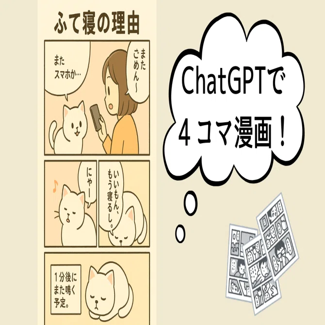 ChatGPT4oで4コマ漫画に挑戦！｜💫奏 ルナ（kanade runa）