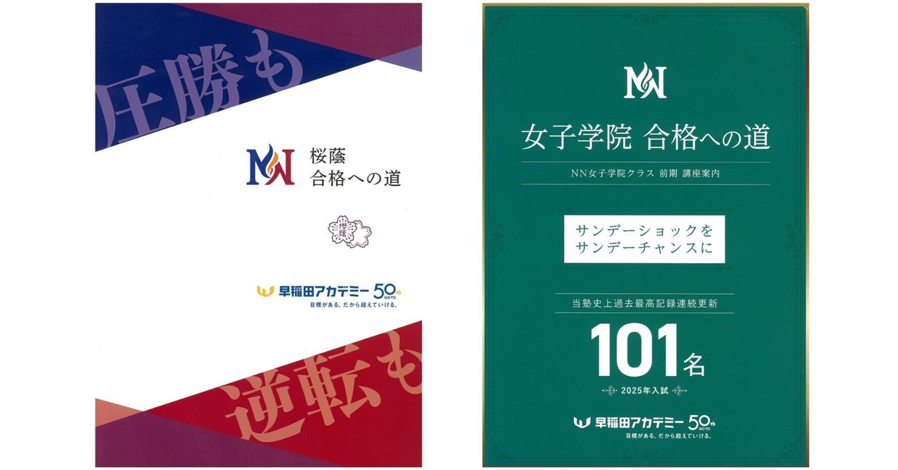 から厳選した 早稲田アカデミー NN桜蔭クラス・NN女子学院クラス 合格への道 語学・辞書・学習参考書