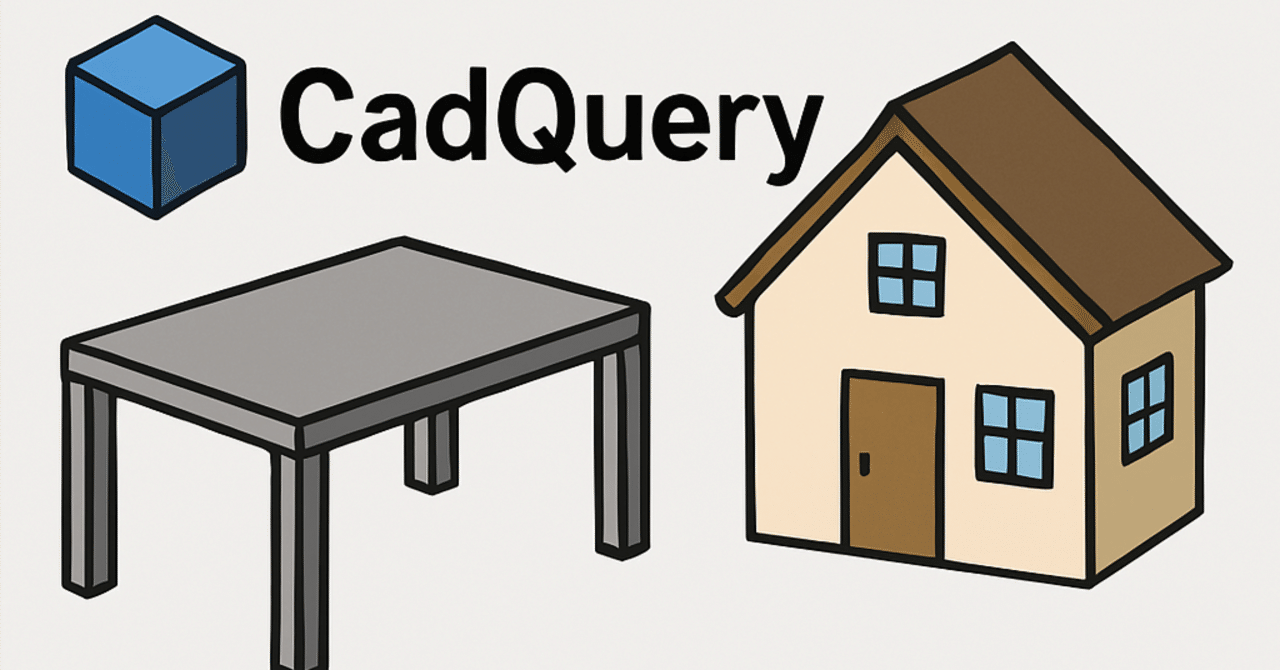 Pythonで3D CADモデリング!CadQueryで机と家を作ってみた|yasusan