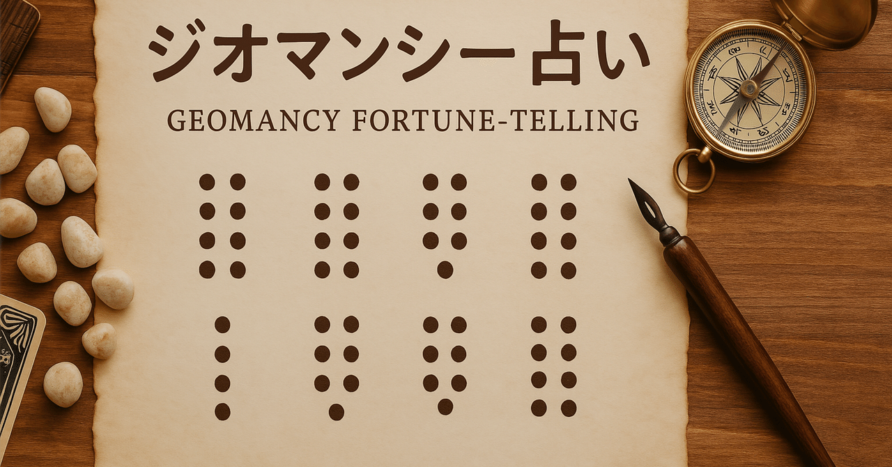 ジオマンシー スティック ルビー 占い用 恋愛向け? ジオマンシー占い」とは🔮｜辛島信芳@アプリ作家🦖