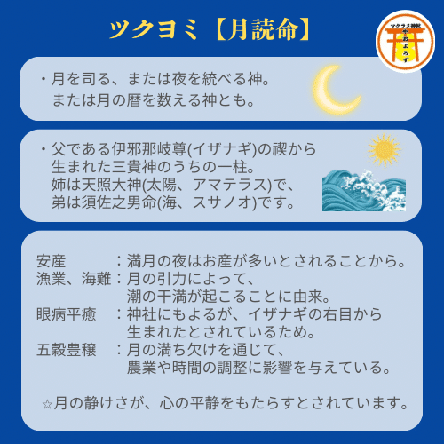 月読命（ツクヨミノミコト）｜マクラメ神社やおよろず