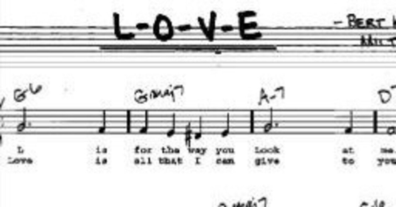 L-O-V-E 」(Nat King Cole Cover)「ラブ」 ナット・キング・コールの