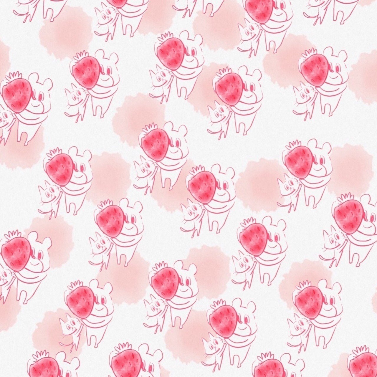くまさんのいちごをねこさんと運んだよ Naokon Note くまさんのいちごをねこさんと運んだよ Naokon Note