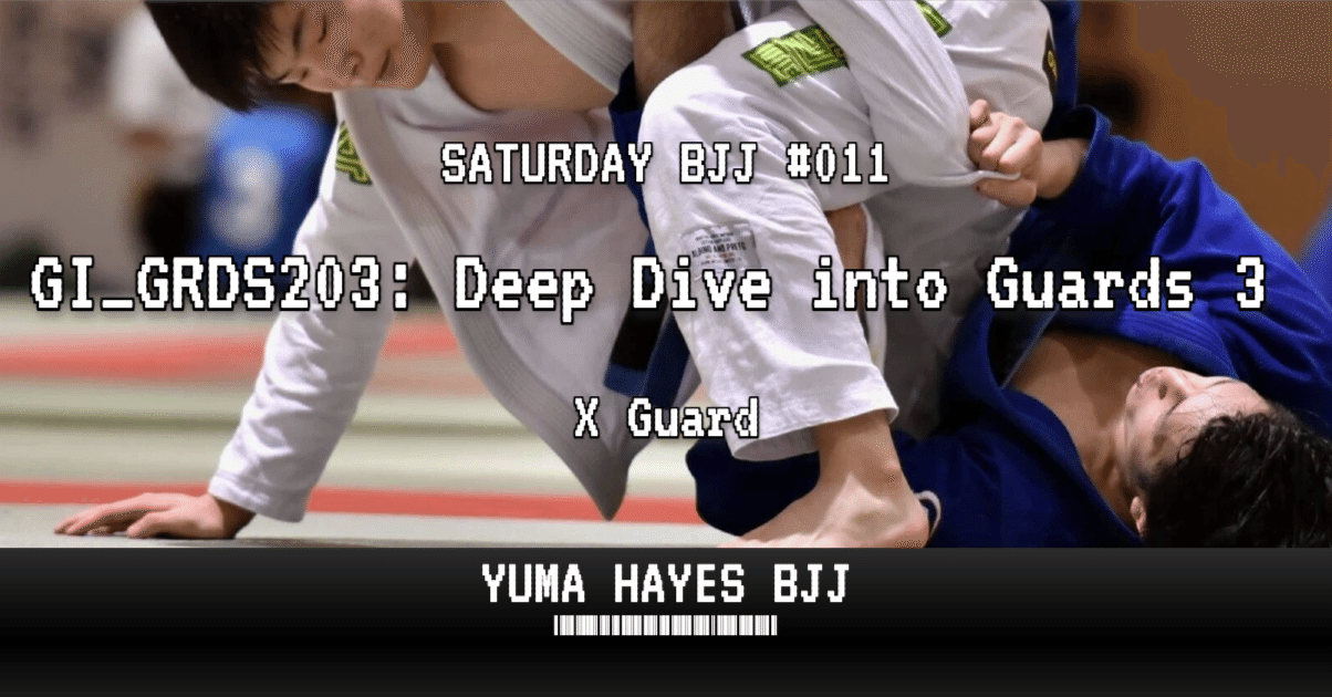 柔術#11】ガード応用：Xガード系｜Yuma Hayes