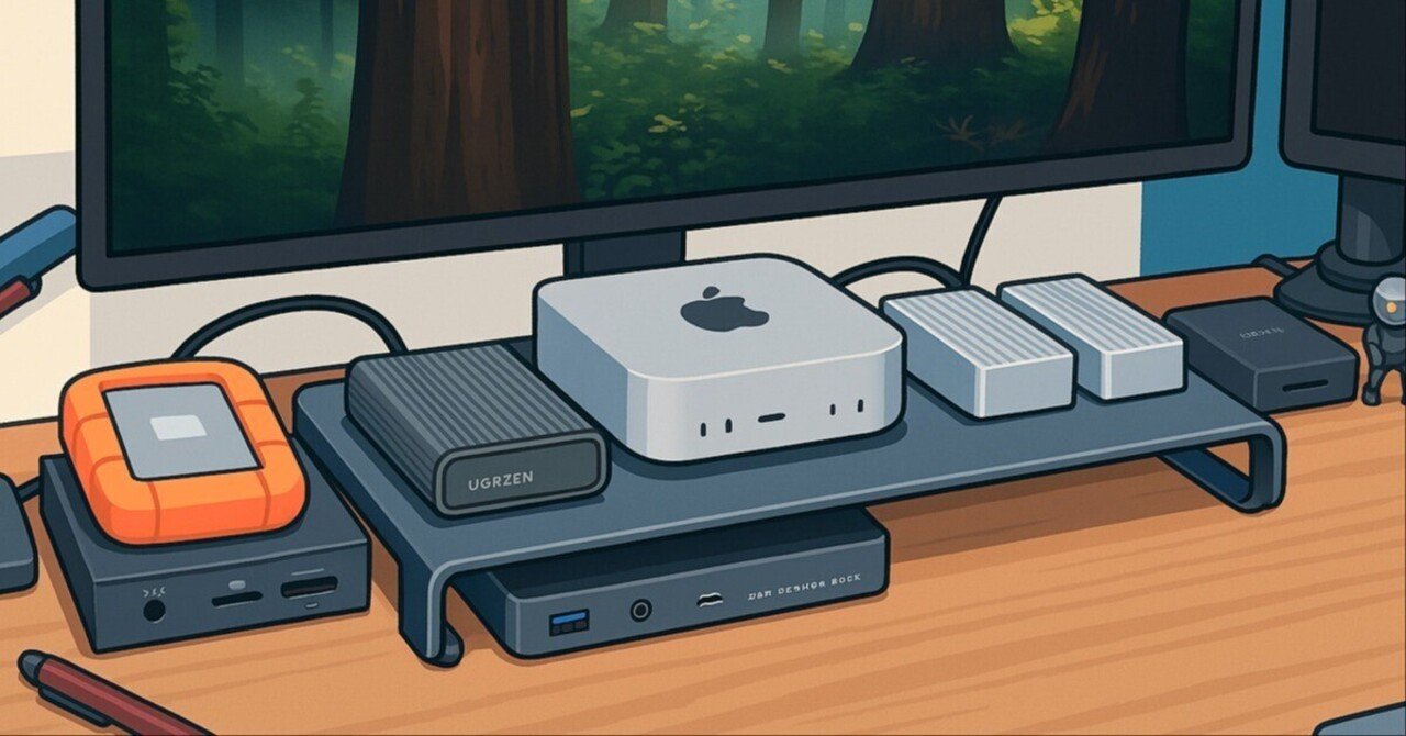Mac mini（M4 Pro）のお供にThunderbolt 5ドックを導入してみた｜おり