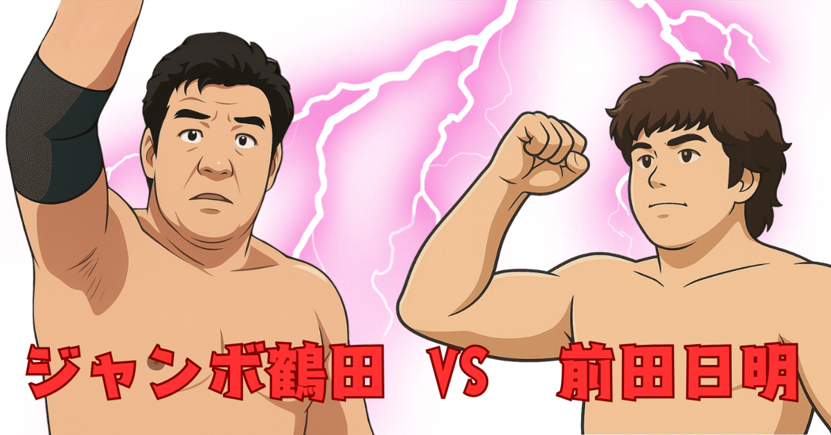 空想小説】どちらが強い!? 幻の試合実現！：ジャンボ鶴田VS前田
