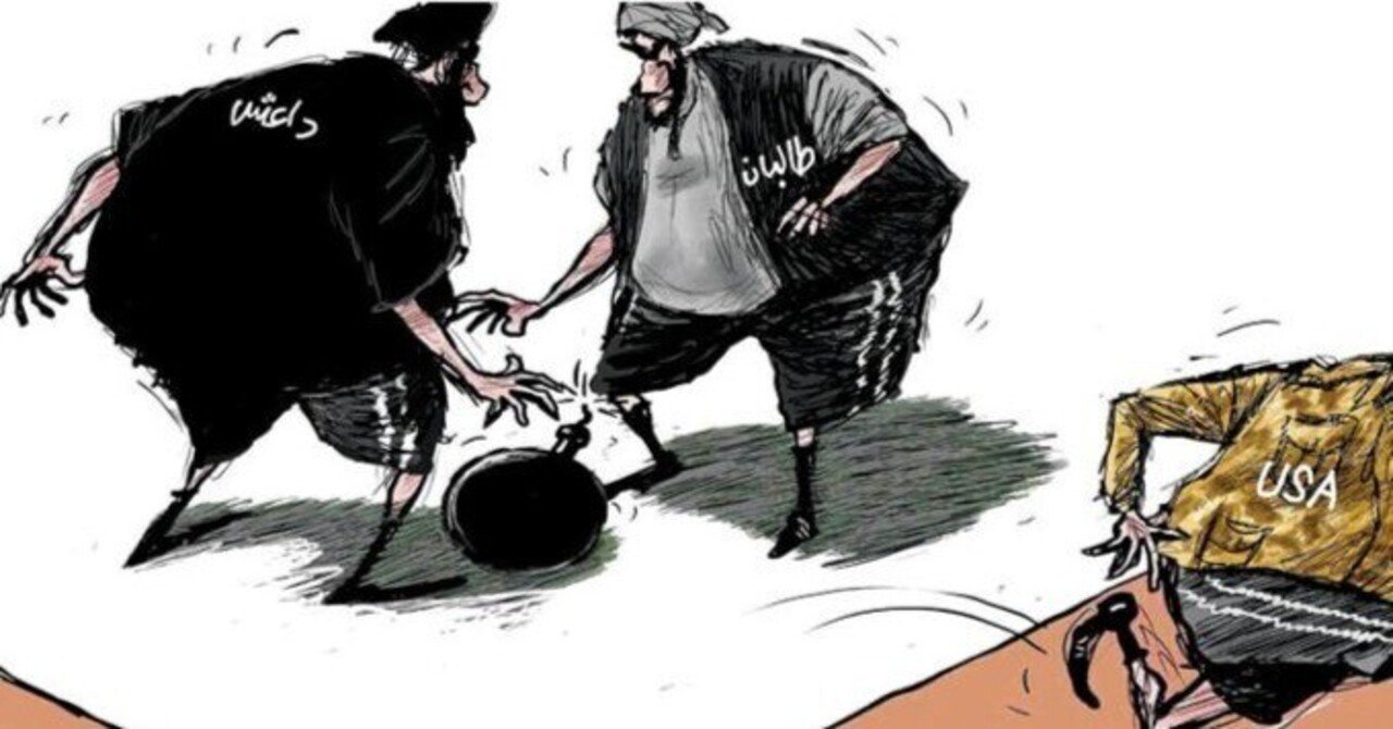 タリバンが首都制圧後、最初に行ったこと。 風刺画から見る中東情勢#35