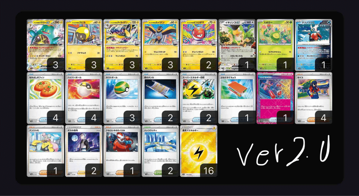 ナンジャモデッキの変遷｜ゆー