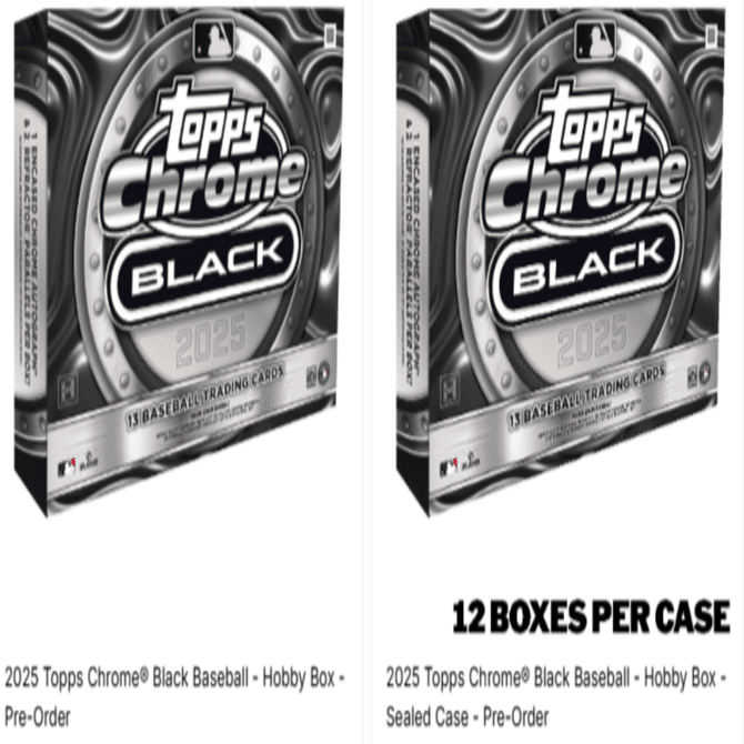 MLB Chrome Black 2025】4/1発売｜1BOXの期待値を徹底解説！【購入