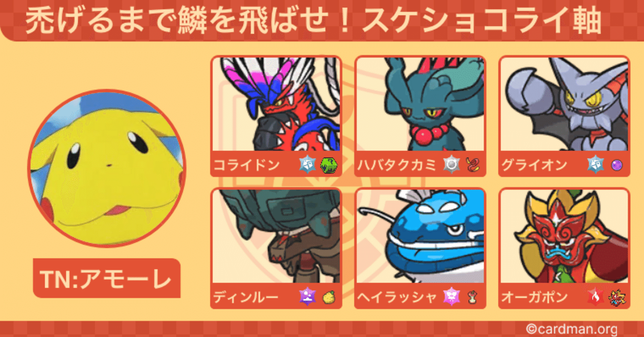 ポケモンSVシーズン28 最終91位 スケショコライドン軸｜つぶれた