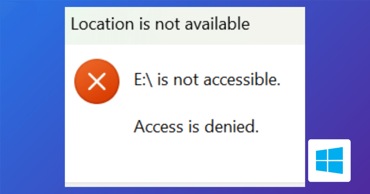 アクセスが拒否されました」と表示されてしまうHDDにアクセスする【私