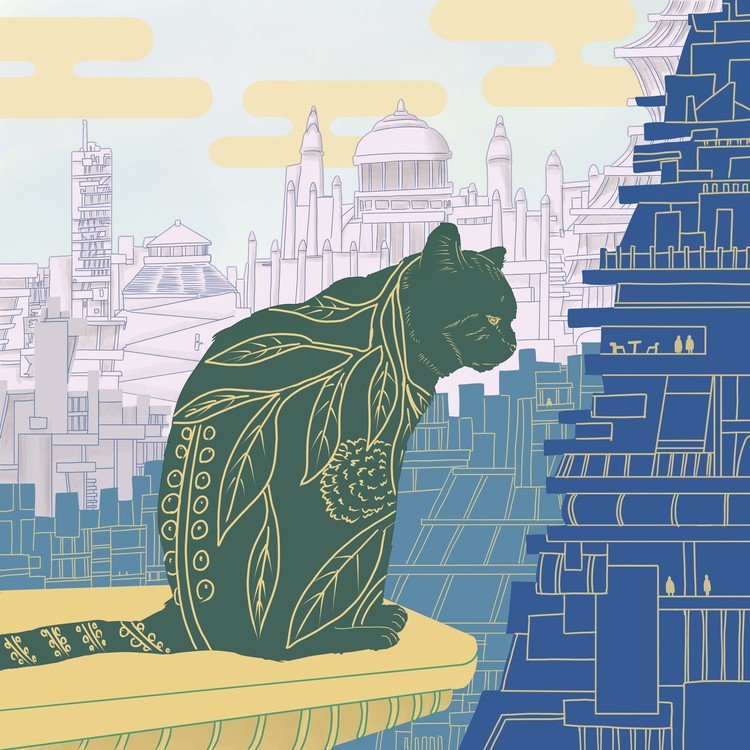 猫三十六景 その3「未来のイスタンブール」