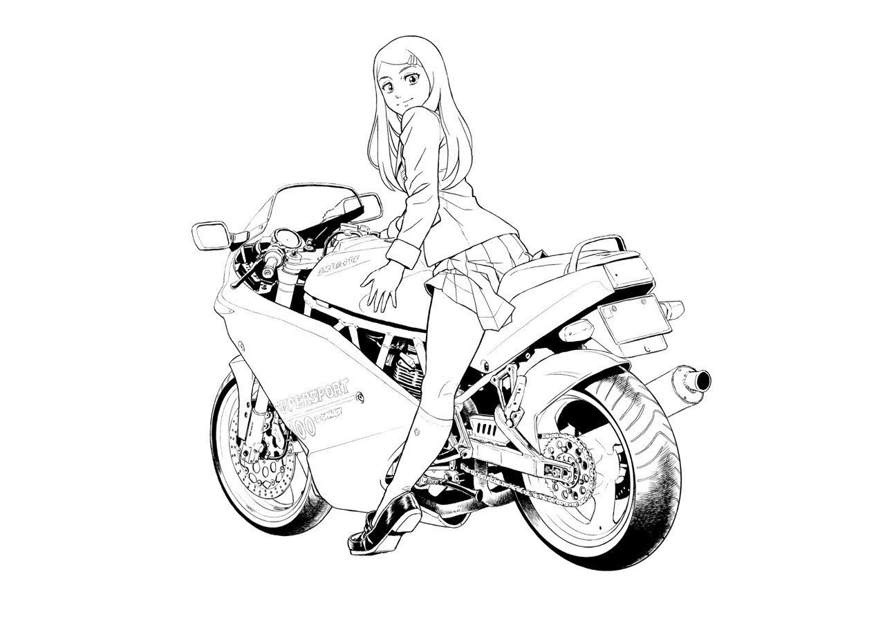 リカとDUCATI 400SS メイキング｜窪田真二