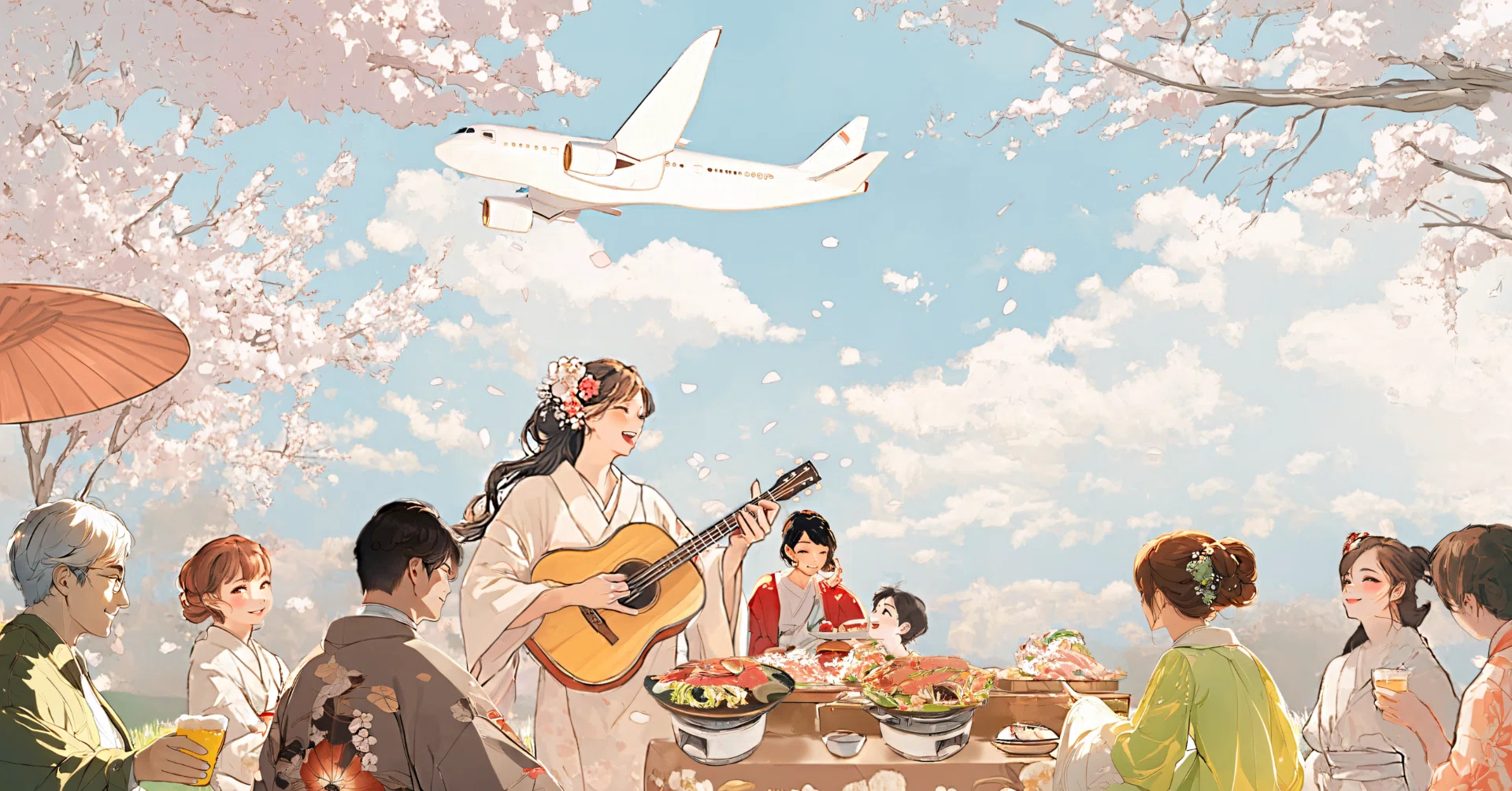 成田空港間近の展望公園で「ひつじと桜のジンギスカン・マルシェ」を初