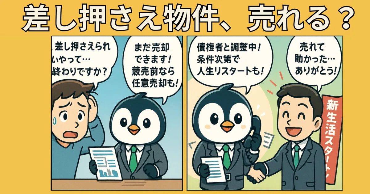差し押さえされた不動産は売却できる？競売を回避して人生を立て直す 