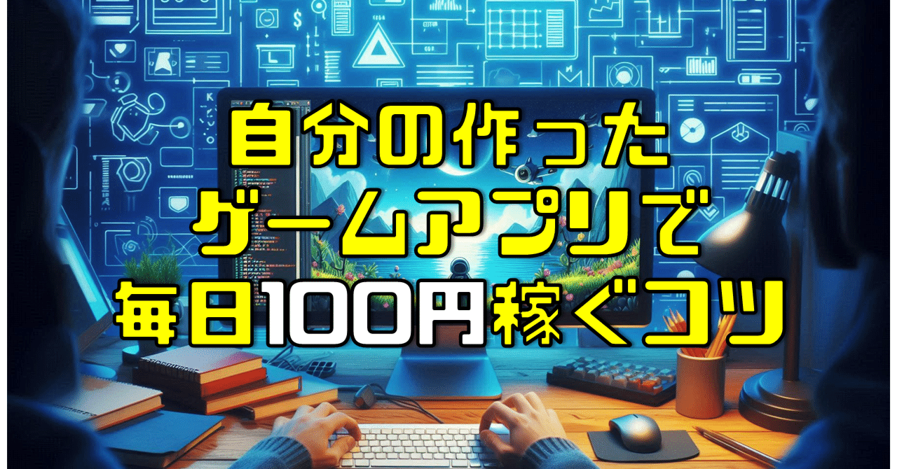 自分の作ったゲームアプリで毎日100円稼ぐコツ｜赤池ラムネ【なんでもクリエイター】