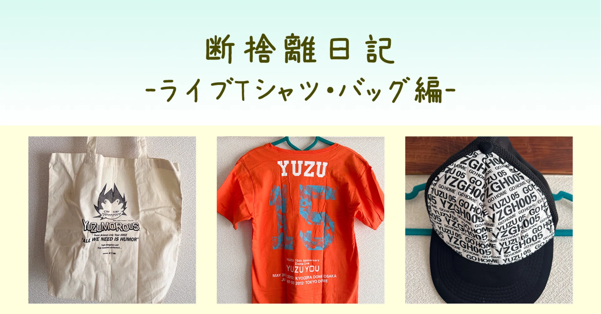 断捨離日記〜ゆずライブTシャツ編03〜バッグ多め。|ふじさわ 断捨離日記〜ゆずライブTシャツ編03〜バッグ多め。|ふじさわ